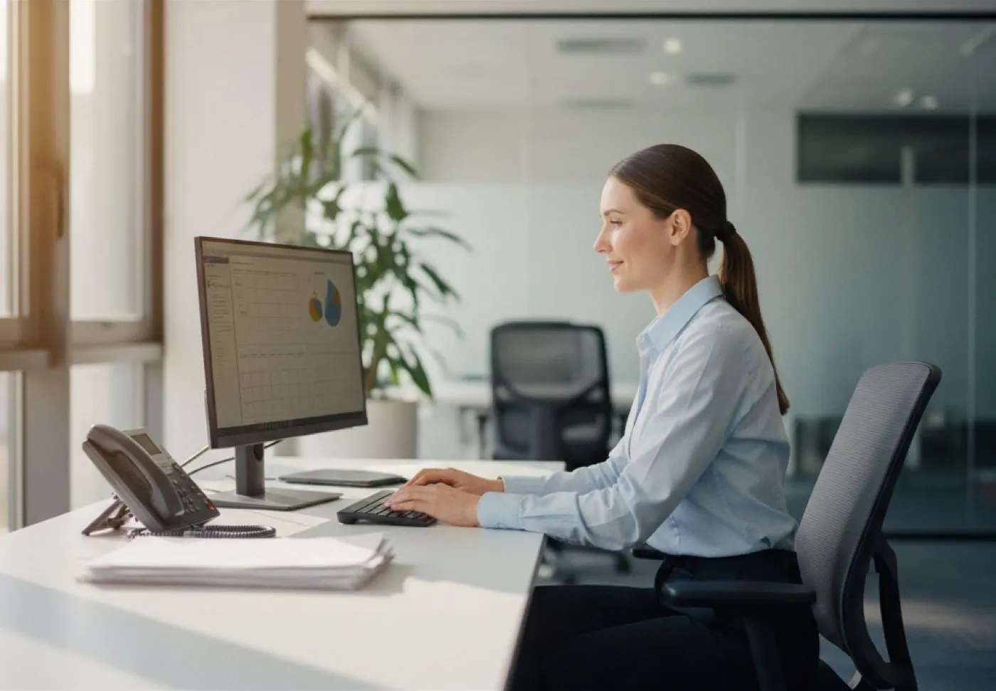 Arbeitsplatz im Büro